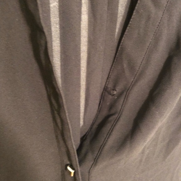 Cache Sleeveless Button Down Blouse Black Studded - Picture 6 of 10